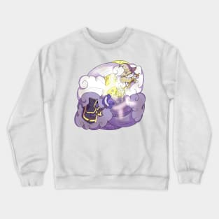 White Cat Mage vs Black Cat Mage Crewneck Sweatshirt